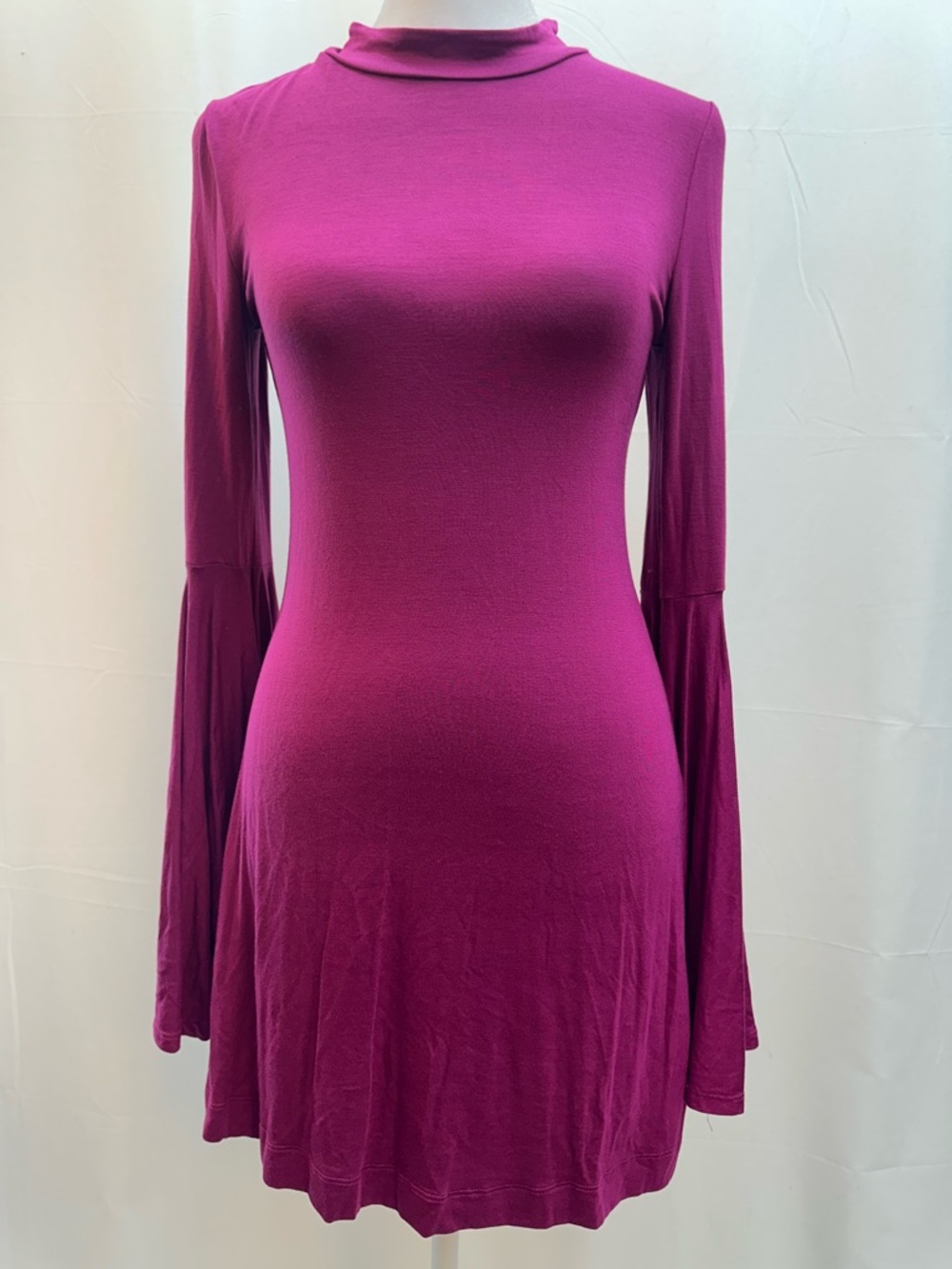 FP Beach Mock Neck Long Sleeve Dress XS